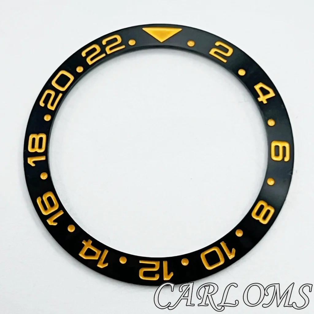 Premium Black Rose Gold Multicolor Ceramic GMT Bezel Insert