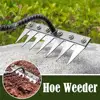 Metal Weeding Hoe Rake Stainless Steel Garden Weeders Soil Puller Weeding Tools Loose Hand Grass Removal Gardening Rooting D1f1 1
