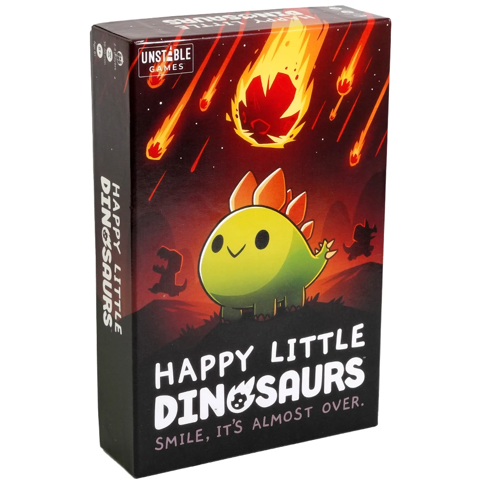 Unstable Games Happy Little Dinosaurs Base Game 4 Expansion Dating Disasters Hazards Ahead Perils of Puberty Card Game