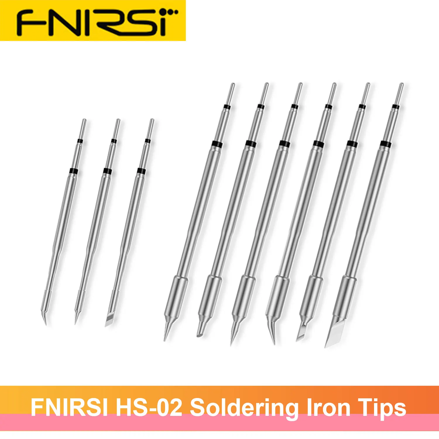 Оригинальный наконечник для паяльника серии HS-02 FNIRSI, наконечники C210 C245 для сварочного оборудования, наборы для паяльника HS02