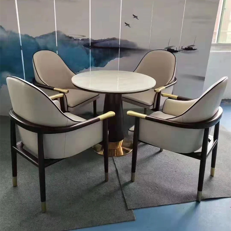 

Soft Mobile Dining Chairs Nordic Armchair Office Backrest Modern Dining Chair Accent Ergonomic Leather Sillas Comedor Furniture