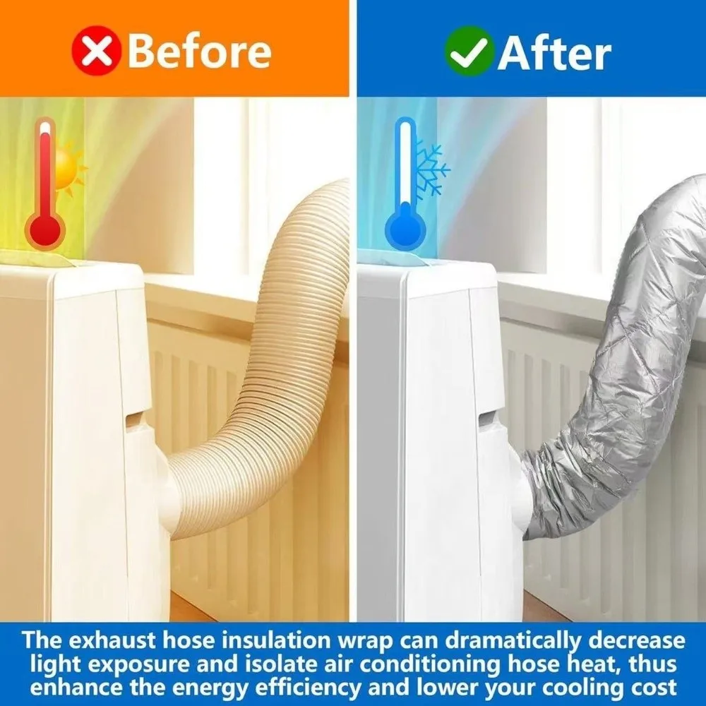 Waterproof Adjustable Strap Hose Insulation Cover with Buckle Straps