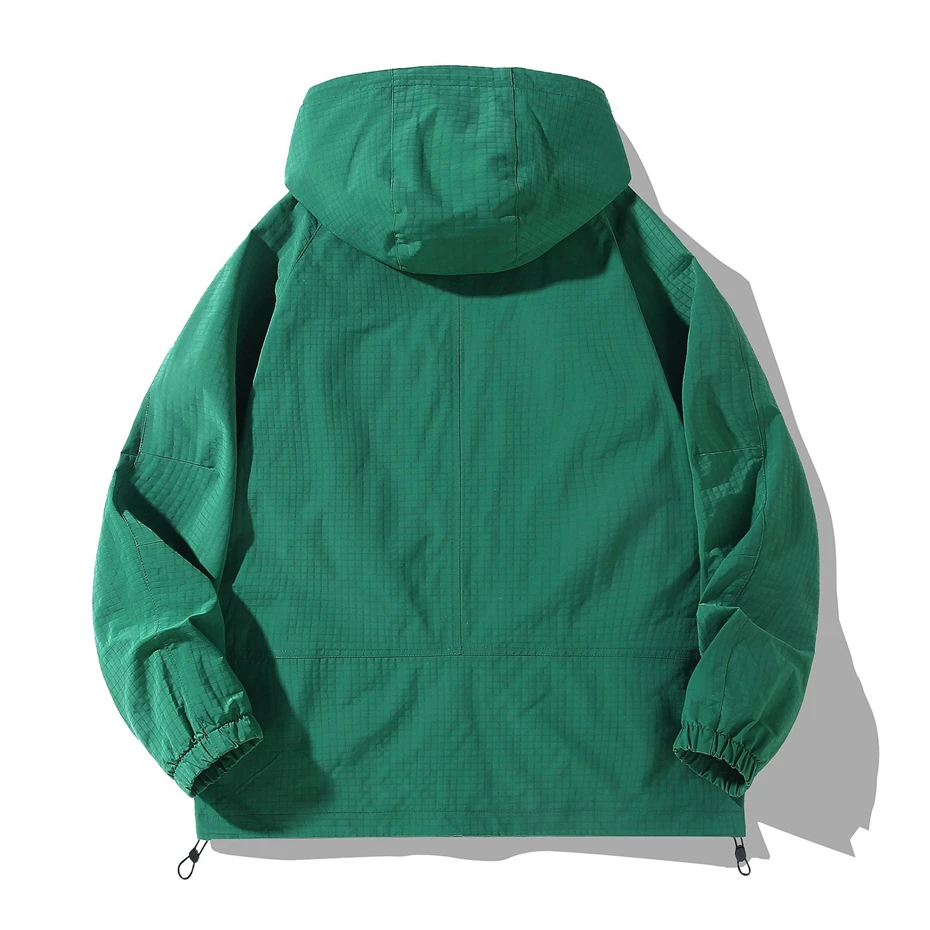 Black Waterproof Windbreak Cargo Jackets Plus Size 12XL Fashion Casual Solid Color Jackets Big Size 12XL Coats Male 4