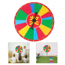 

1pc Prize Wheel Hanging Draw Wheel Teaching Activities Rotary Game Prop
