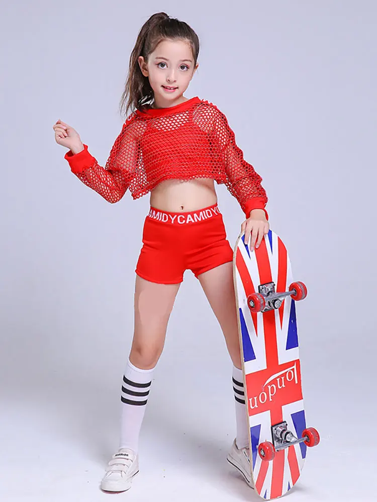 Girl Dance Costume Children Costumes Girl Jazz Dance Costumes for Boys Jazz Dance Costume Girls Street Performance Clothing Boys Hip Hop Girl Modern Set