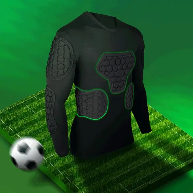 

Football Soccer Shirt Professional Football Soccer Goalkeeper Jerseys Uniform Thicken EVA Sponge Elbow Knee Padded Shirts