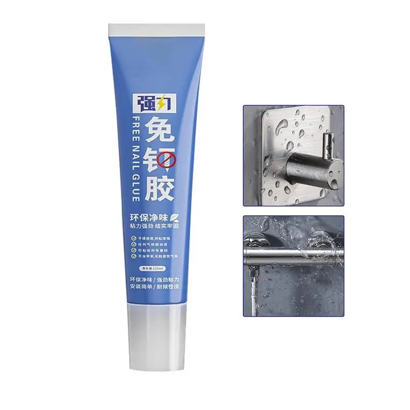 

Nail Free Glue For Wall Fast Drying Powerful No Nails Glue Strong Adhesive Glue Glass Ceramics Long-Lasting Adhesive For DIY