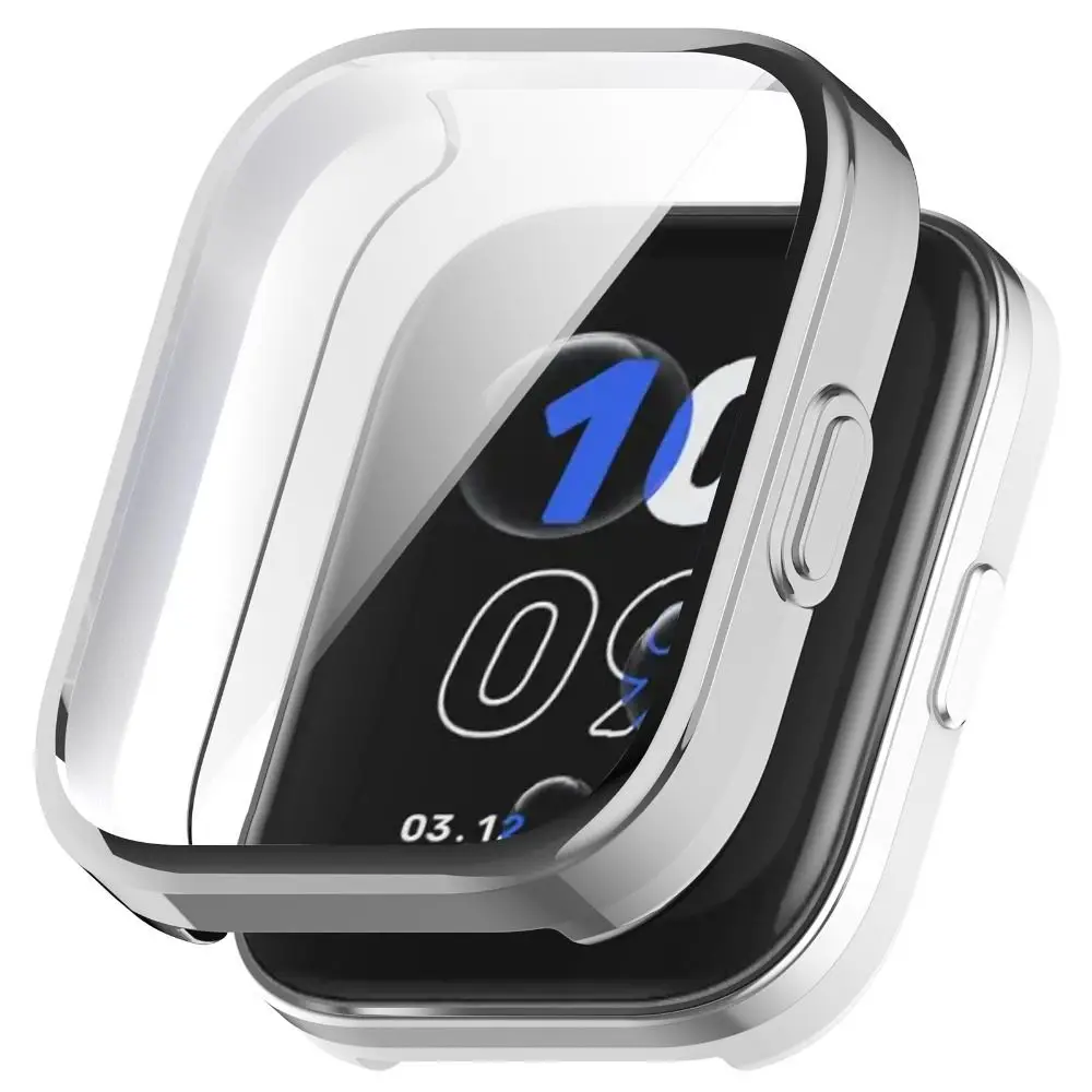 Plating TPU Case For Amazfit Bip 5 Unity Smart Watch Bumper Shell Full Cover Screen Protector Accessories