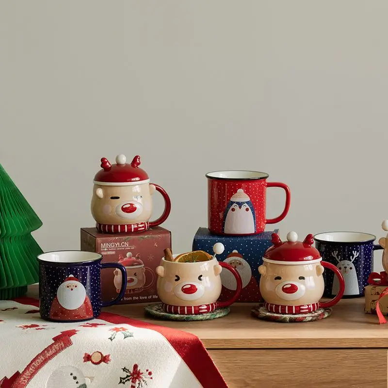 Elk Christmas Ceramic Mug 6