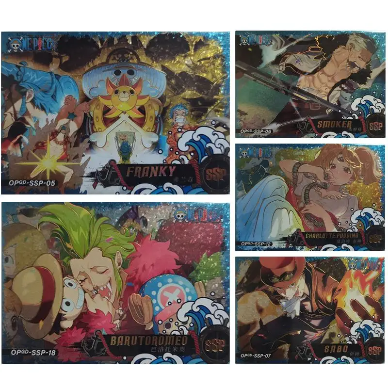 Anime One Piece Barutoromeo Franky Sabo Donquixote Doflamingo Eustass Kid Charlotte Pudding Collection Card Entertainment Toys