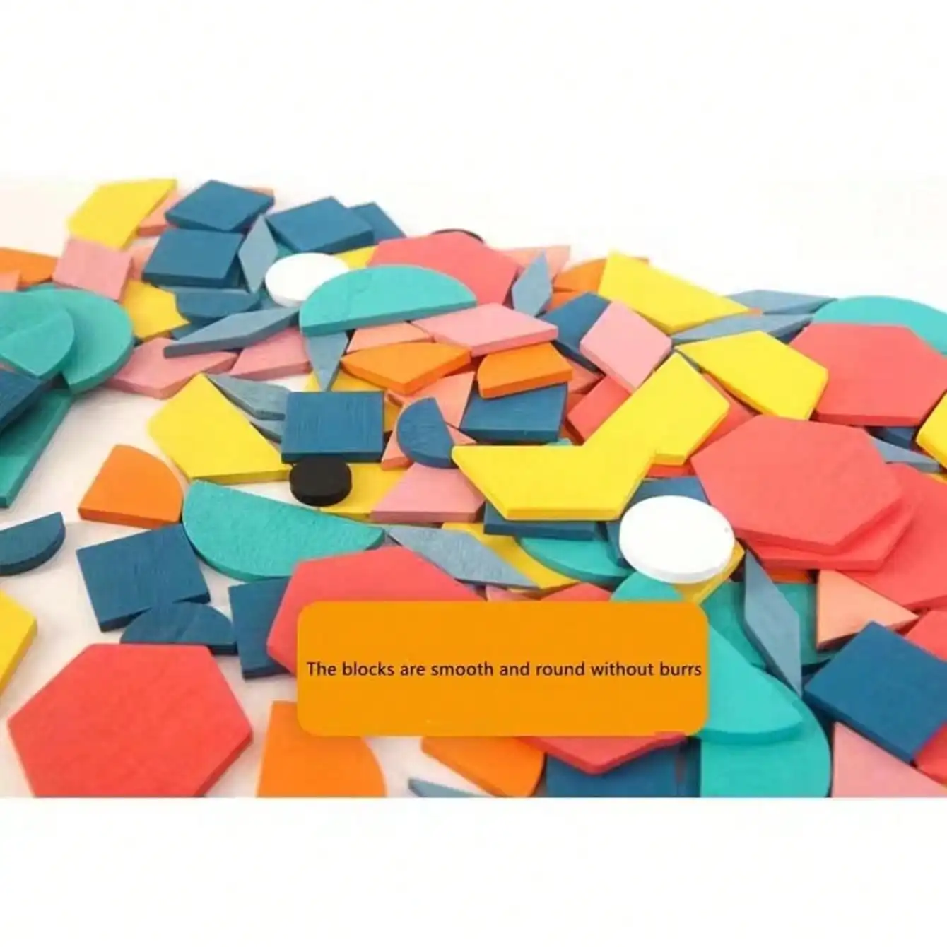 Hot Sale 180Pcs Montessori Kids Wooden 3D Geometric Shape Jigsaw Puzzle Board Set Baby Early Education Toys for Children