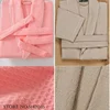 100% coton Couple Robe gaufre peignoir Robe Kimono Yukata maison vêtements décontracté femmes vêtements de nuit printemps été vêtements de détente