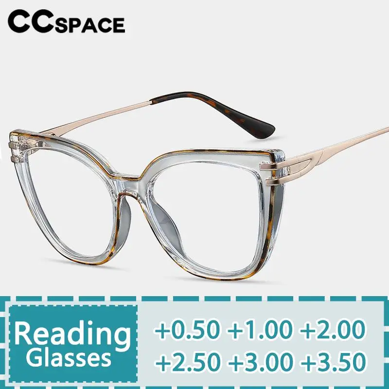 

R57463 Spring Hinge Reading Glasses Women Fashion Colorful Optical Presbyopic Spectacles Dioptric +50 +100 +300 +500