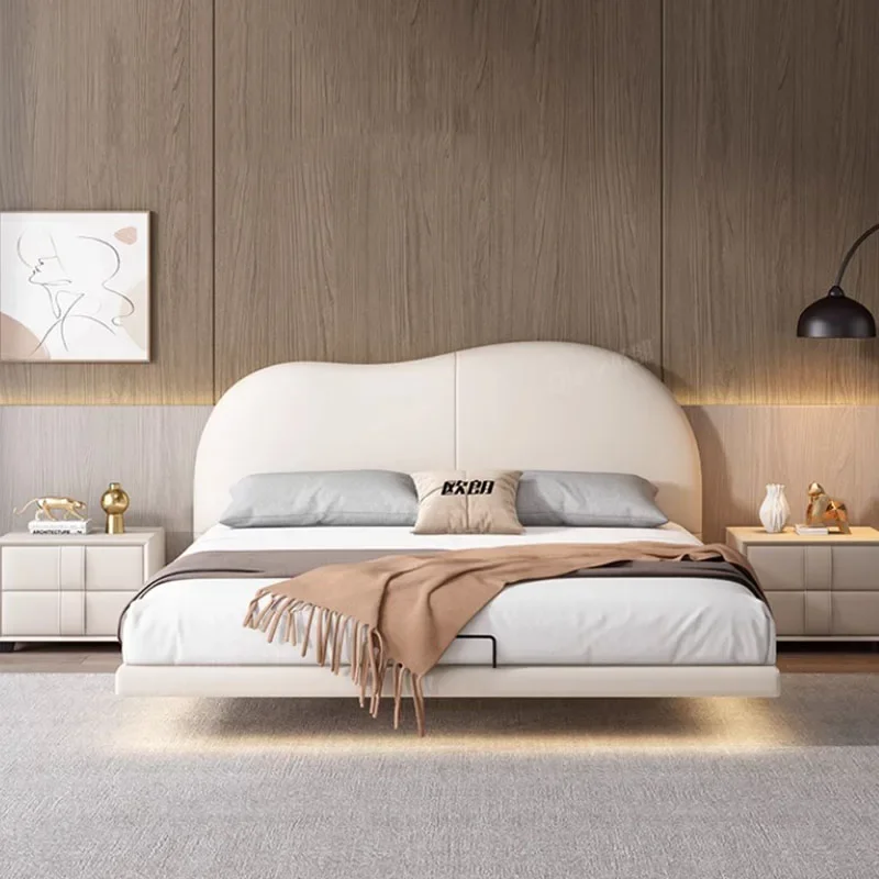 Modern Kids Queen Double Bed King High End Headboard Frame Double Bed Girl Sleeping Cama Matrimonio Furniture For Bedroom