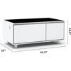 Smart Coffee Table, Bluetooth , ouch Control Panel, USB Interface, Outlet Protection, Atmosphere Light, Fridge Coffee Table 5