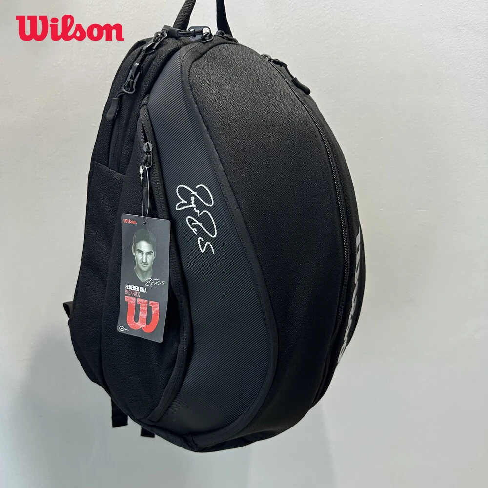 Wilson Roger Federer DNA Tennis Backpack PU Design Racket Sport
