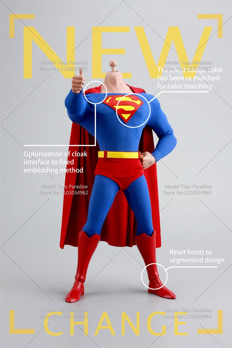 SHERO TOYS P01/P02 1/6 Soldier Anime Superman Hero Head Sculpt