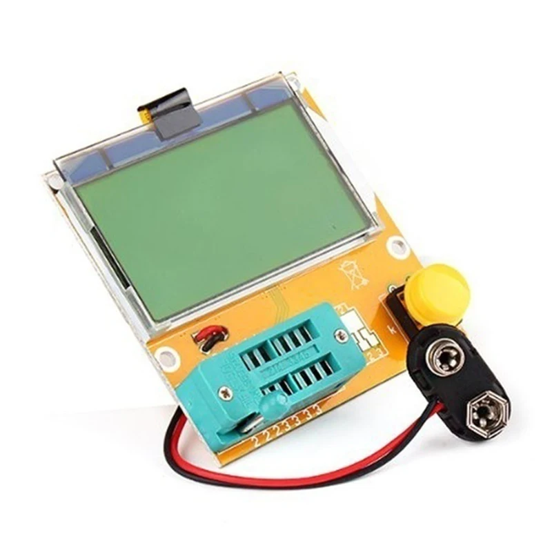 LCR-T4 LCD Graphical Transistor Tester Resistance Capacitance ESR Meter w Case