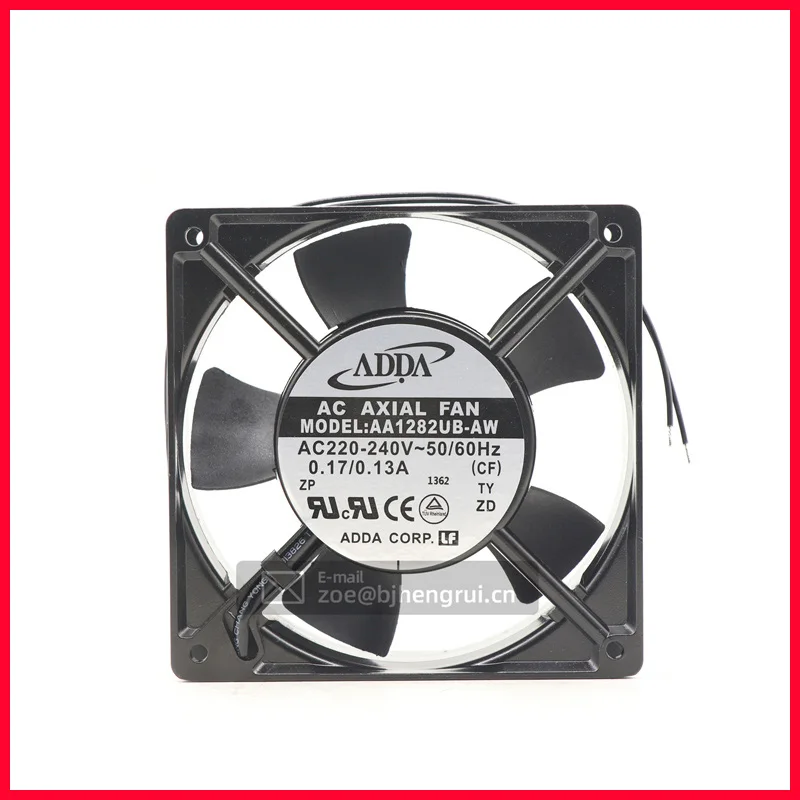 

AA1282UB-AW 12038 12cm 120x120x38mm 220V AC 170mA 107CFM 25.3W Ball Bearing Elevator Inverter Cabinet Axial Cooling fan