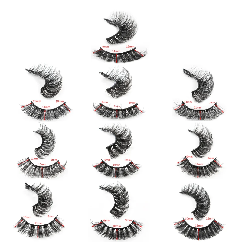 3/5 Pairs Multipack 3D Mink False Eyelashes Soft lash Wispy Fluffy Long Natural Eye Lashes Extension Makeup Tools