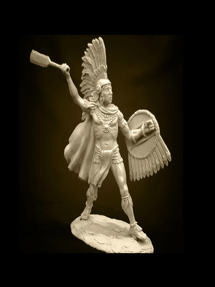 Neuer unmontierter 1/24 alter Mann Krieger Stand Harzfigur unbemalt Modellbausatz