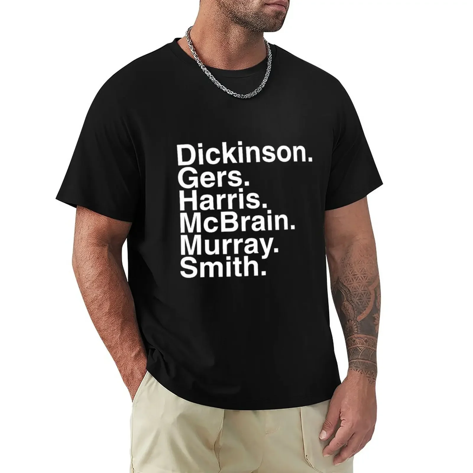 Dickinson Gers Harris Mcbrain Murray Smith T-Shirt Manica Corta Tee New Edition Magliette Divertenti Per Uomo