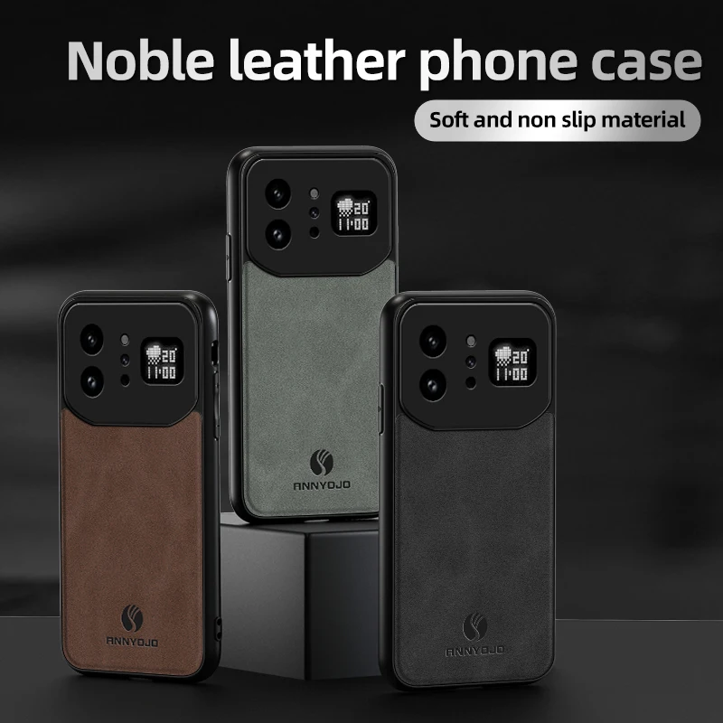 Noble Leather Sheepskin Bark Magnetic Shockproof Phone Case