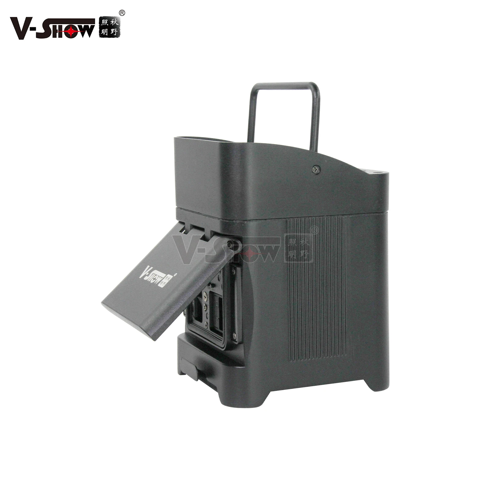 V-show 야외 방수 배터리 가방 포함, 무선 DMX 와이파이 원격 LED 웨딩 업라이트, 4x18W RGBWAUV, 6in 1 LED 파, 4 개