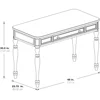 48 Inch Computer Desk with Drawer for Office, Dormitory, Living Room, Bedroom, Classroom, Writing Desk 2