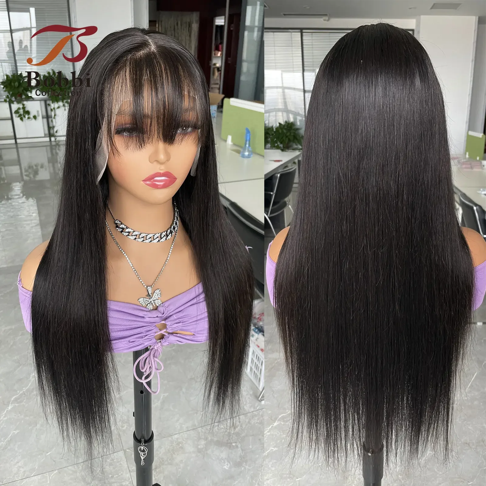 Perruque Bresilienne Cheveux Humain Sans Colle 4x4 HD Lace Wear and Go Glueless Wig Human Hair