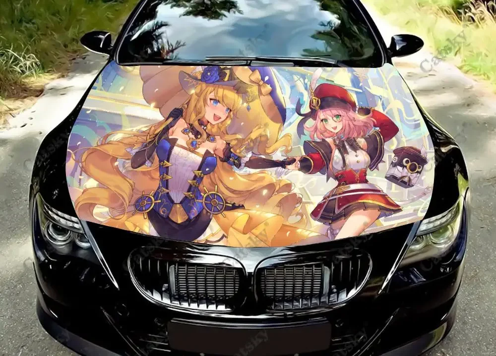 

Navia Genshin Impact Anime Car Hood Decal Truck Decals Vinyl Sticker Graphic Wrap Stickers Trucks Cars Bonnet Vinyls