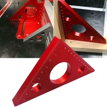 

Aluminum Alloy Right Angle Ruler DIY Woodworking Triangle Ruler Measuring Tool