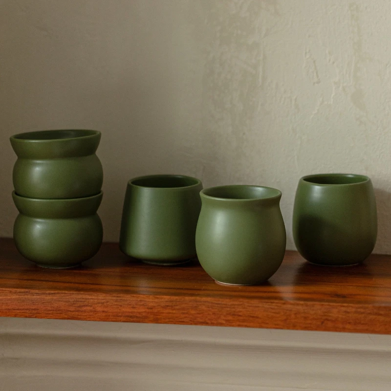 كوب شرب سيراميك عتيق للإسبريسو المثلج والقهوة والش...