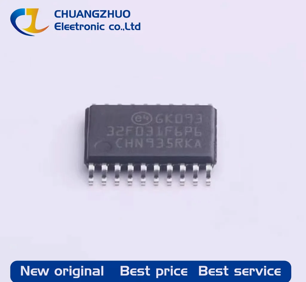

1Pcs New original STM32F031F6P6 32F031F6P6 32KB 2V~3.6V ARM Cortex-M0 4KB 48MHz FLASH 15 TSSOP-20 Microcontroller Units