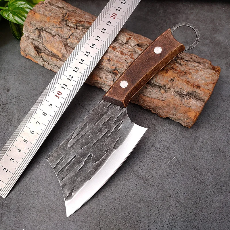 Description Picture 6 of itemForged Stainless Steel Boning Knife Cutter Kitchen Butcher Tool Portable Meat Cleaver Fruit Knife Stainless Steel Fruit Knives