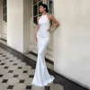 Modern Wedding Dresses Mermaid Sexy Customized Women Bride Dresses Halter Neck Elegant Bride Dress Long Wedding Party Gown 1