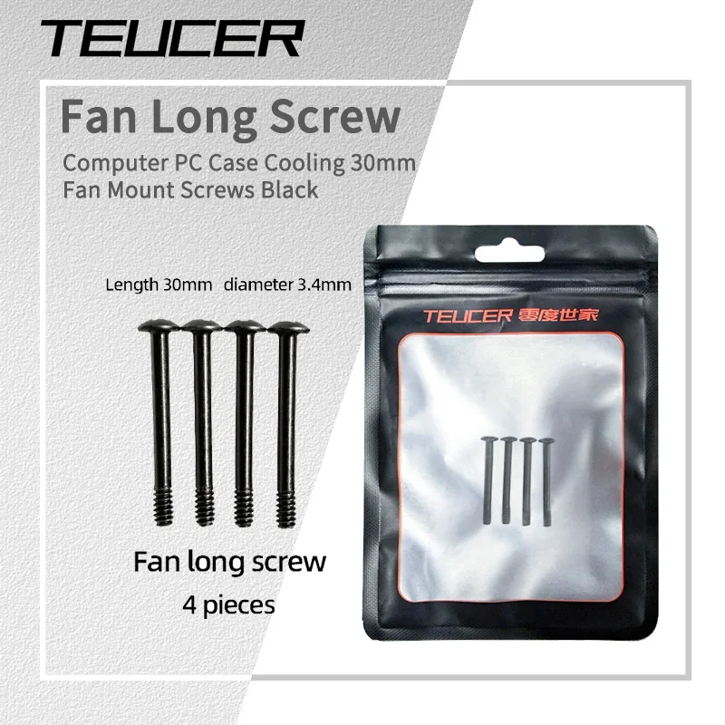 TEUCER20pcsCaseFanLongScrewsWaterCoolerFanExtensionFixing
