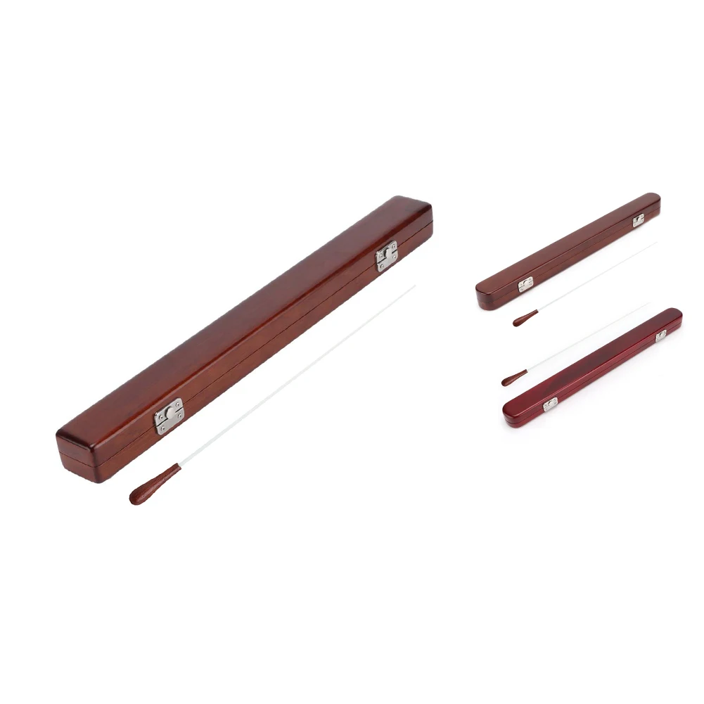 Conductor Music Stick Choir Director Baton With Carrying Case Wooden Music Conductor Batons Orchestra Wand