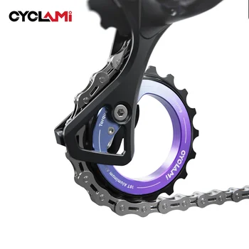 CYCLAMI 18T Bicicletta Jockey Ruota Deragliatore Posteriore Puleggia In Ceramica Guida Bici Per AXS RED Bici Da Strada L-TWOO ERX ER9 R9 R7