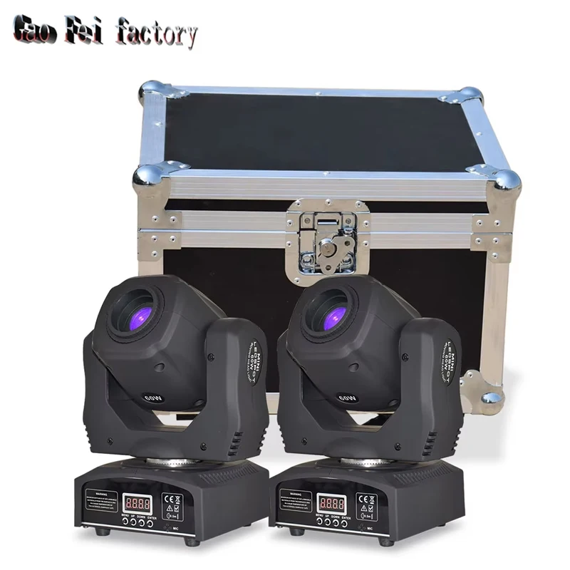 Projecteur Lumineux à Tête Mobile Gobo 60W, Éclairage de Scène pour DJ, Club, ix, Mariage, Bar