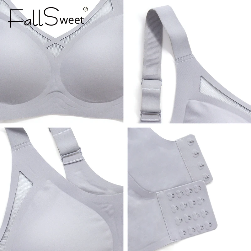FallSweet Seamless Bras for Women Comfort Wireless Bra Lightly Lined  Bralette with Removable Pad L to 3XL - AliExpress