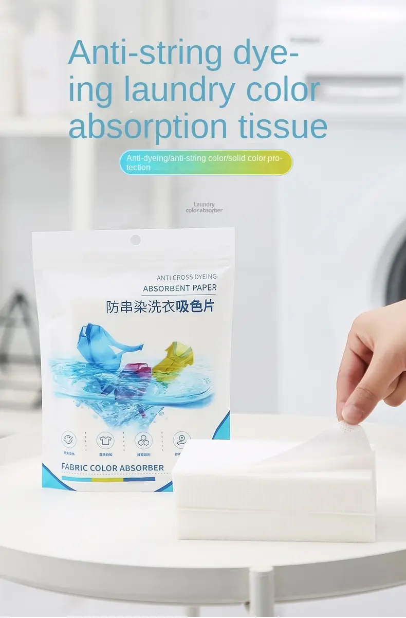 50 teile/beutel Wäsche tabletten Wäsche papier Anti-Färbe-Wäsche blätter Anti-String-Misch-Farb absorptions wasch zubehör
