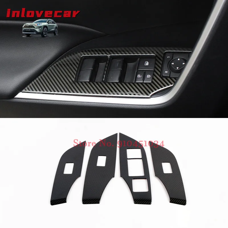 

For toyota rav4 rav 4 xa50 2019 2020 parts interior accessories car window motor Door handle Armrest Cover Sticker trim cover