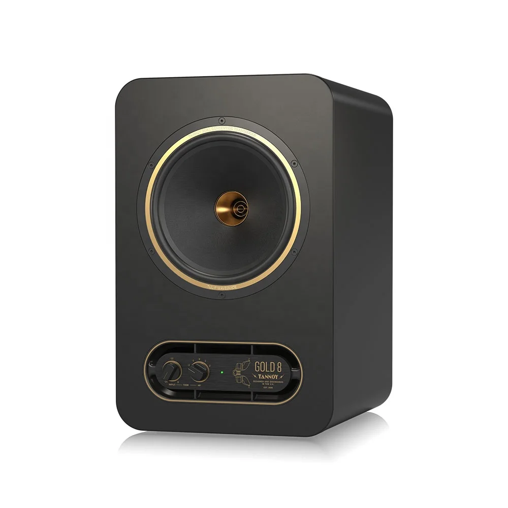 Tannoy Gold 8 Active Studio Monitors Speakers 8 Inch Dual Concentric Coaxial System Loudspeaker 1 piece 5 inch 500w 2 way speaker dual driver acoustic design car hifi coaxial full range frequency speakers