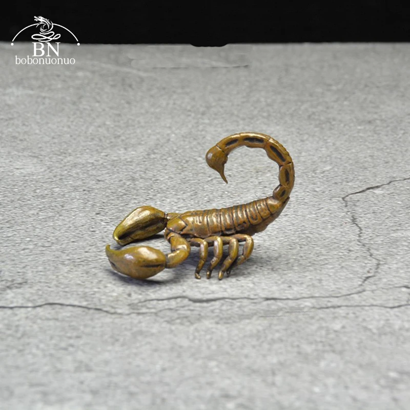 Chinese Classical Copper Scorpion Ornament Animal Figurines