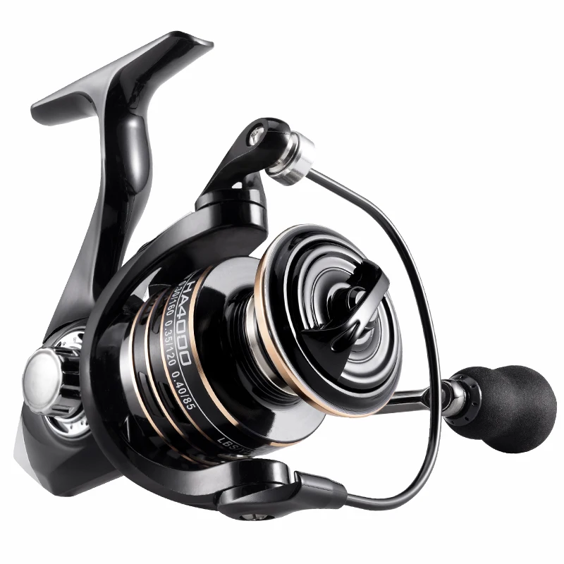 fishing reels Rooblinos HA Spinning Reels Ultralight Metal 5.2:1 Gear Ratio 2000-7000 Saltwater or Freshwater Big Max Drag Fishing Reels