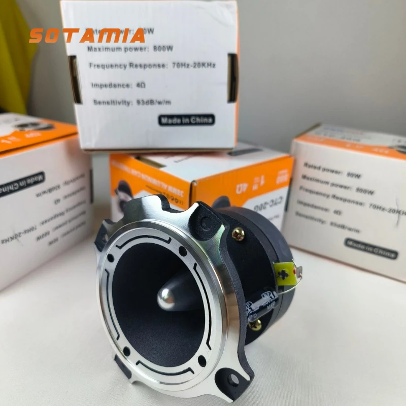 SOTAMIA 1Pcs 800W 4 인치 트위터 4 옴 알루미늄 총알 트레블 오디오..