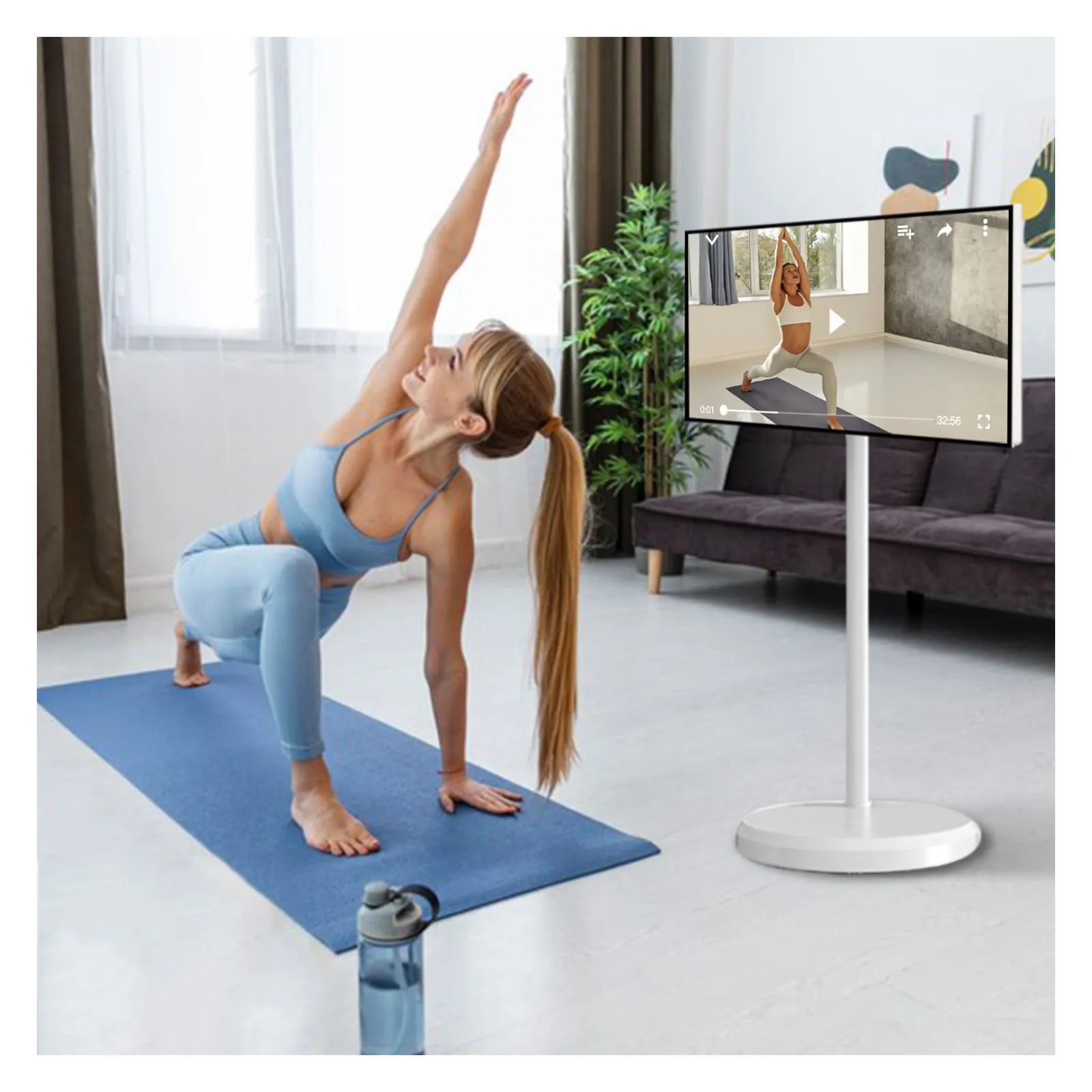 High Quality Portable Touch Screen HD Display TV Smart Interactive Display Television 32 Inch Movable Smart TV