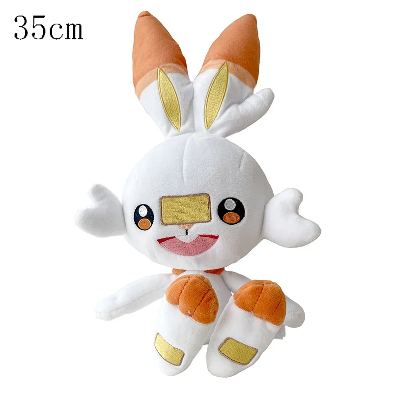  Scorbunny Evolution Sobble Grookey Pokemon Plush Stuffed Doll Sword Shield Initial Elf Animal Toys Hobbies Collection Kid Gift