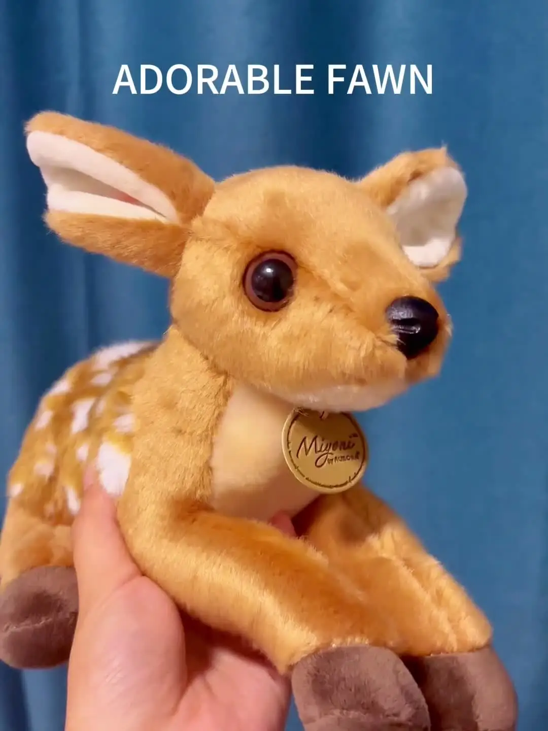 Lifelike Stuffed Animals Lying Posture Deer Soft Doll 25cm